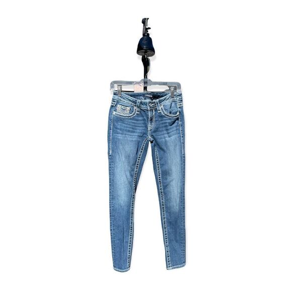 Viggos Denim - Viggos acid Wash low Rise Skinny Size W26 L29